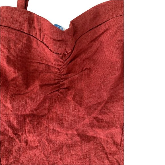 Free People Monroe Asymmetrical Mini dress In Wine X-Small - Picture 8 of 12